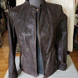Women's Brown Leather Jacket
